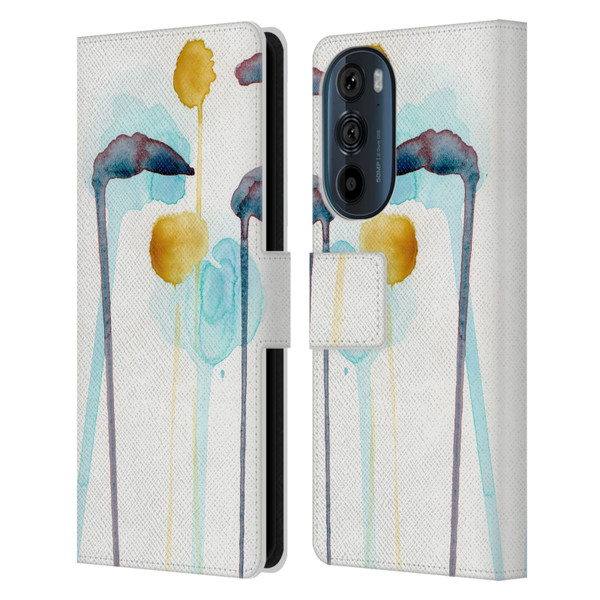 Wyanne Nature Botanical Study 3 Leather Book Wallet Case Cover For Motorola Edge 30