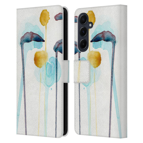 Wyanne Nature Botanical Study 3 Leather Book Wallet Case Cover For Samsung Galaxy A55 5G