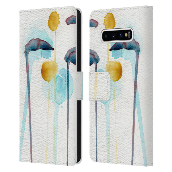 Wyanne Nature Botanical Study 3 Leather Book Wallet Case Cover For Samsung Galaxy S10+ / S10 Plus