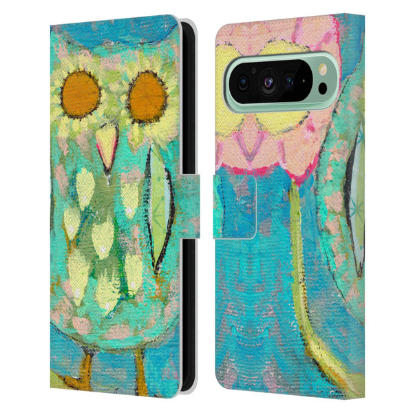 Wyanne Owl Blinded By The Light Leather Book Wallet Case Cover For Google Pixel 9 Pro XL