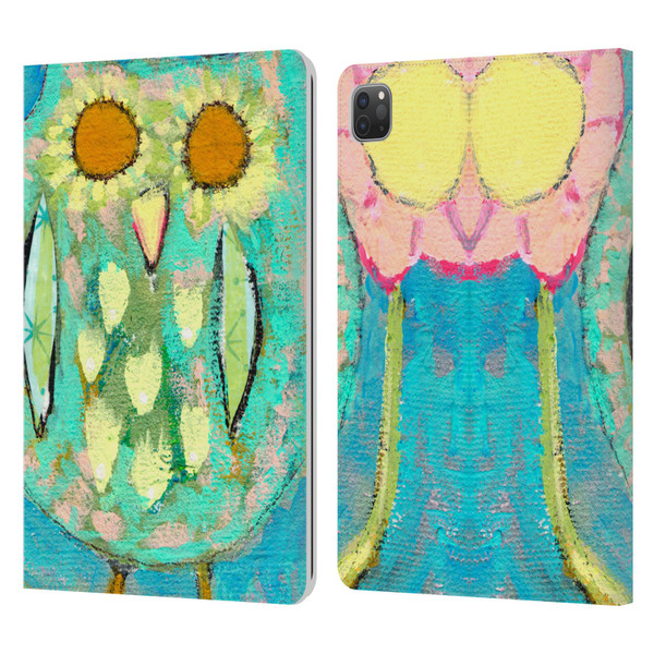 Wyanne Owl Blinded By The Light Leather Book Wallet Case Cover For Apple iPad Pro 11 2020 / 2021 / 2022