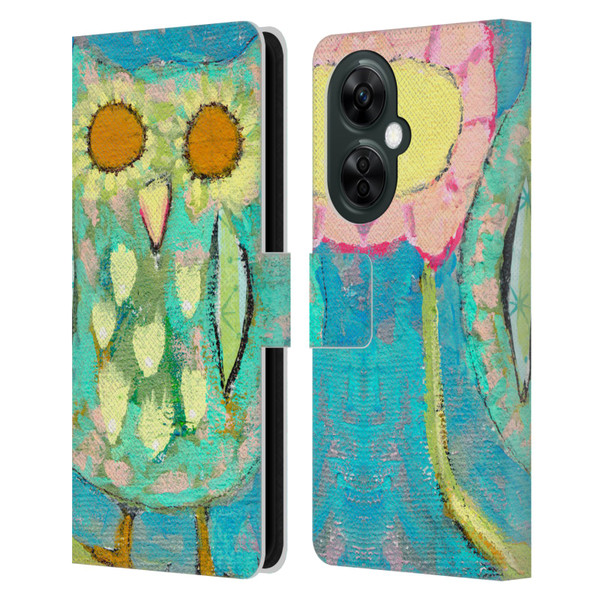 Wyanne Owl Blinded By The Light Leather Book Wallet Case Cover For OnePlus Nord CE 3 Lite 5G