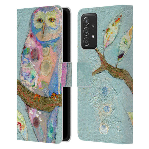 Wyanne Owl An Old Soul Leather Book Wallet Case Cover For Samsung Galaxy A53 5G (2022)