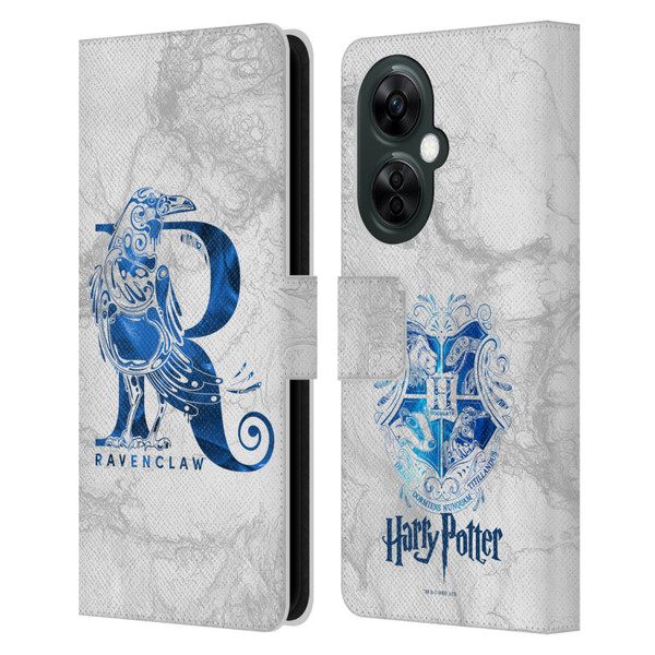 Harry Potter Deathly Hallows IX Ravenclaw Aguamenti Leather Book Wallet Case Cover For OnePlus Nord CE 3 Lite 5G