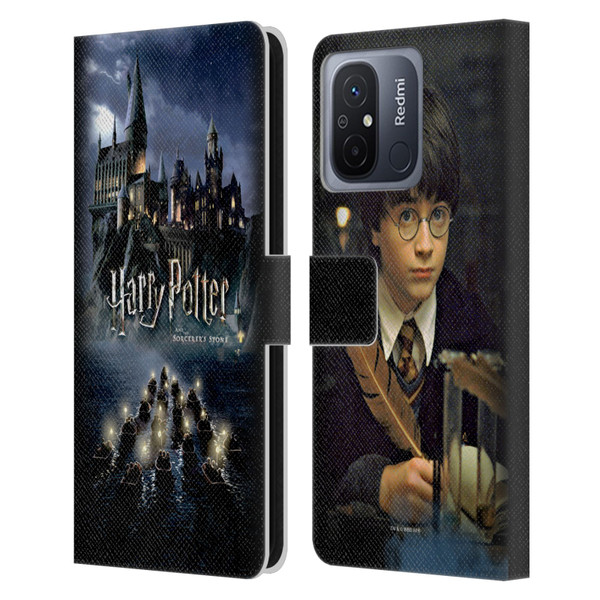 Harry Potter Sorcerer's Stone II Castle Leather Book Wallet Case Cover For Xiaomi Redmi 12C