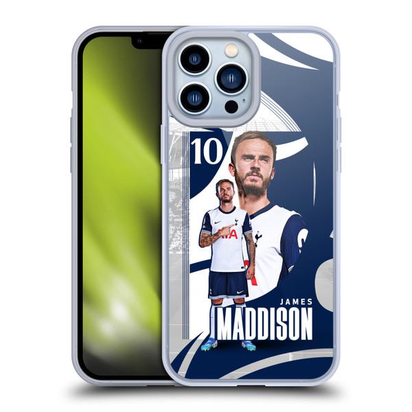 Tottenham Hotspur F.C. 2024/25 First Team James Maddison Soft Gel Case for Apple iPhone 13 Pro Max