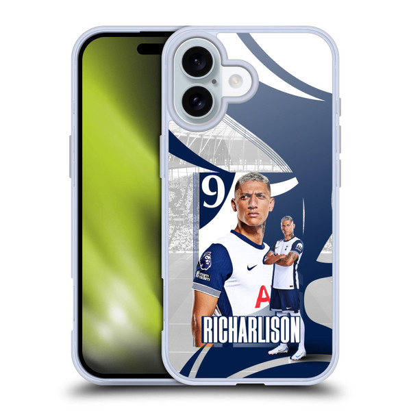 Tottenham Hotspur F.C. 2024/25 First Team Richarlison Soft Gel Case for Apple iPhone 16