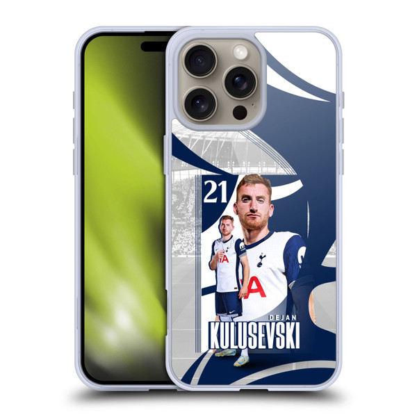 Tottenham Hotspur F.C. 2024/25 First Team Dejan Kulusevski Soft Gel Case for Apple iPhone 16 Pro Max