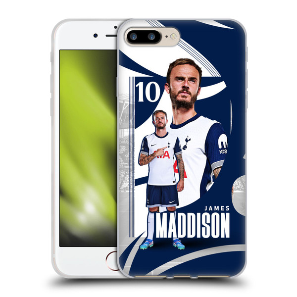 Tottenham Hotspur F.C. 2024/25 First Team James Maddison Soft Gel Case for Apple iPhone 7 Plus / iPhone 8 Plus