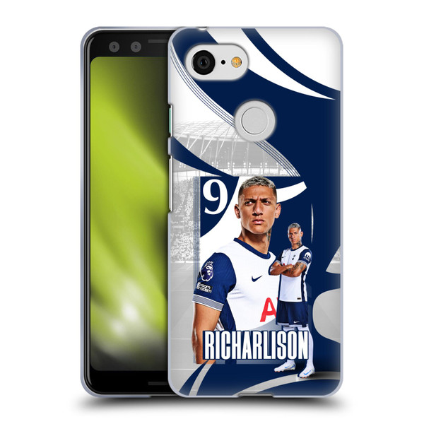 Tottenham Hotspur F.C. 2024/25 First Team Richarlison Soft Gel Case for Google Pixel 3