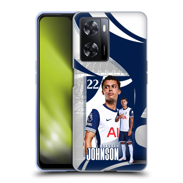 Tottenham Hotspur F.C. 2024/25 First Team Brennan Johnson Soft Gel Case for OPPO A57s
