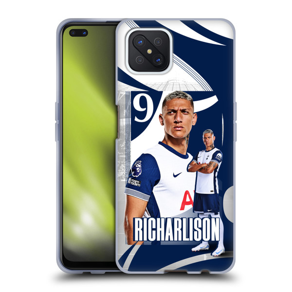 Tottenham Hotspur F.C. 2024/25 First Team Richarlison Soft Gel Case for OPPO Reno4 Z 5G
