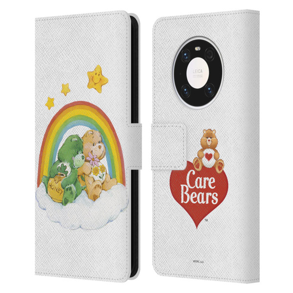 Care Bears Classic Rainbow 2 Leather Book Wallet Case Cover For Huawei Mate 40 Pro 5G