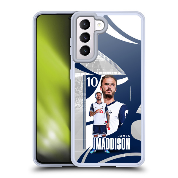Tottenham Hotspur F.C. 2024/25 First Team James Maddison Soft Gel Case for Samsung Galaxy S21 5G