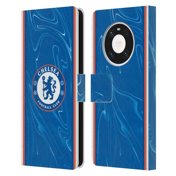 Chelsea Football Club 2024/25 Kit Home Leather Book Wallet Case Cover For Huawei Mate 40 Pro 5G