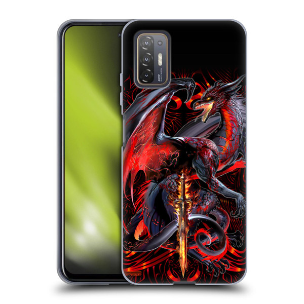 Ruth Thompson Dragons with Swords Widow Blade Soft Gel Case for HTC Desire 21 Pro 5G