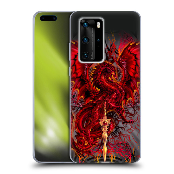 Ruth Thompson Dragons with Swords Blood Blade Fantasy Soft Gel Case for Huawei P40 Pro / P40 Pro Plus 5G