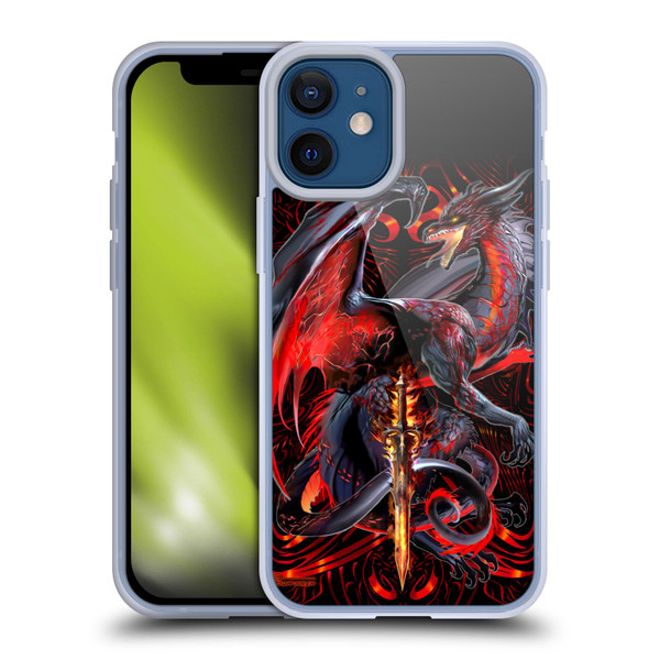 Ruth Thompson Dragons with Swords Widow Blade Soft Gel Case for Apple iPhone 12 Mini