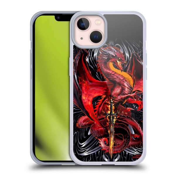 Ruth Thompson Dragons with Swords Wrath Blade Soft Gel Case for Apple iPhone 13