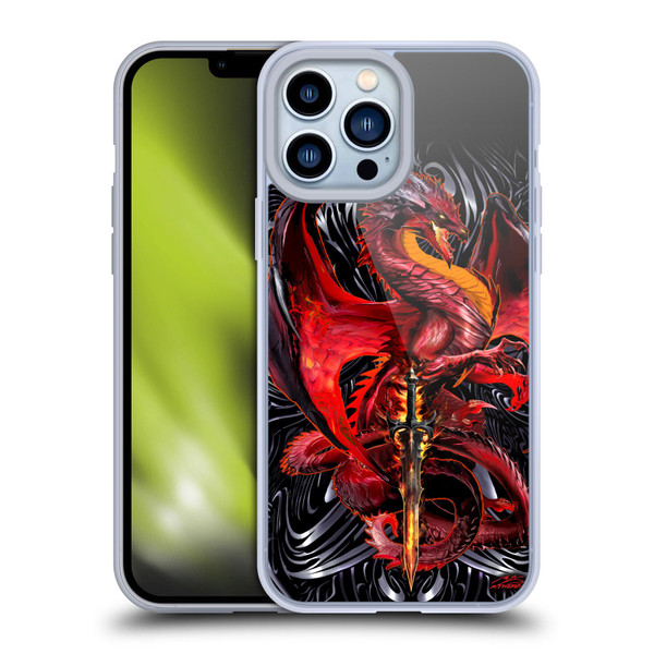 Ruth Thompson Dragons with Swords Wrath Blade Soft Gel Case for Apple iPhone 13 Pro Max