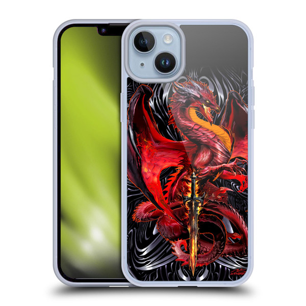 Ruth Thompson Dragons with Swords Wrath Blade Soft Gel Case for Apple iPhone 14 Plus