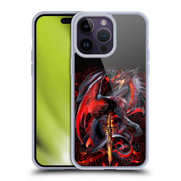 Ruth Thompson Dragons with Swords Widow Blade Soft Gel Case for Apple iPhone 14 Pro Max