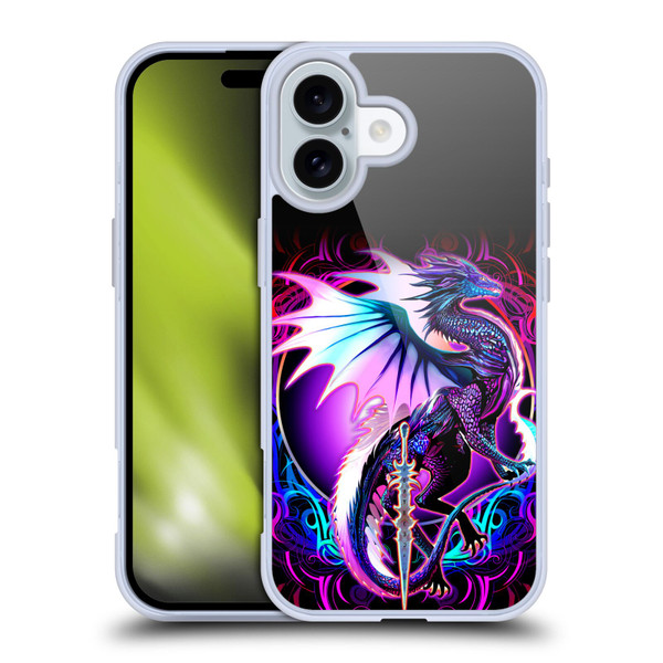 Ruth Thompson Dragons with Swords Ebon Blade Fantasy Soft Gel Case for Apple iPhone 16