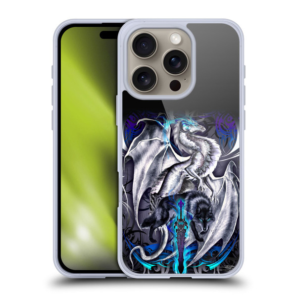 Ruth Thompson Dragons with Swords Blade & Fantasy Wolf Soft Gel Case for Apple iPhone 16 Pro