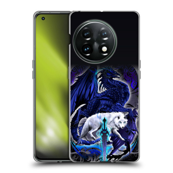 Ruth Thompson Dragons with Swords Alpha Blade & Fantasy Wolf Soft Gel Case for OnePlus 11 5G