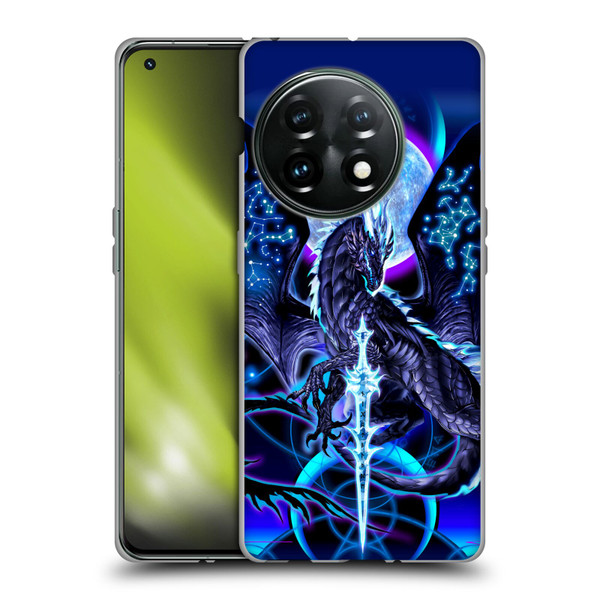 Ruth Thompson Dragons with Swords Night Blade & Constellations Soft Gel Case for OnePlus 11 5G