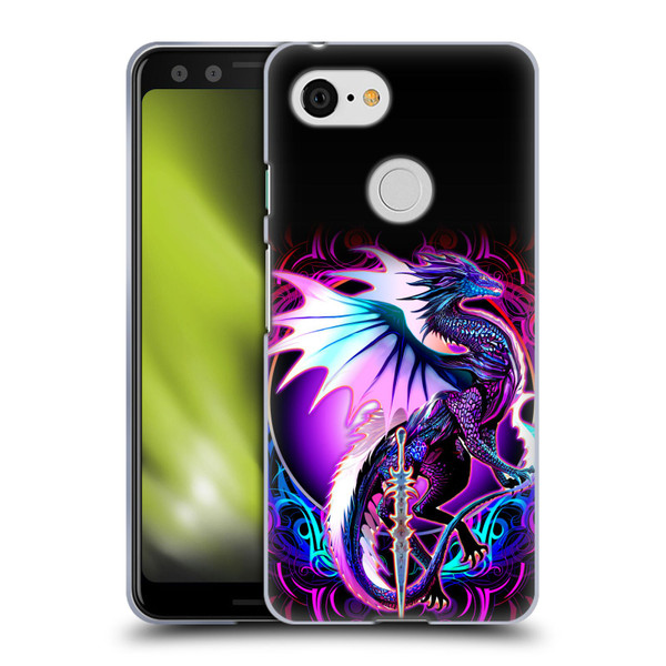 Ruth Thompson Dragons with Swords Ebon Blade Fantasy Soft Gel Case for Google Pixel 3