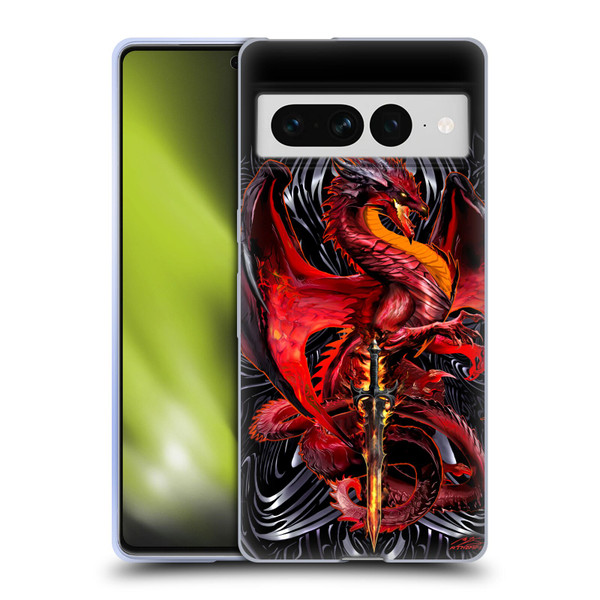 Ruth Thompson Dragons with Swords Wrath Blade Soft Gel Case for Google Pixel 7 Pro