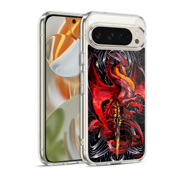 Ruth Thompson Dragons with Swords Wrath Blade Soft Gel Case for Google Pixel 9 / Pixel 9 Pro
