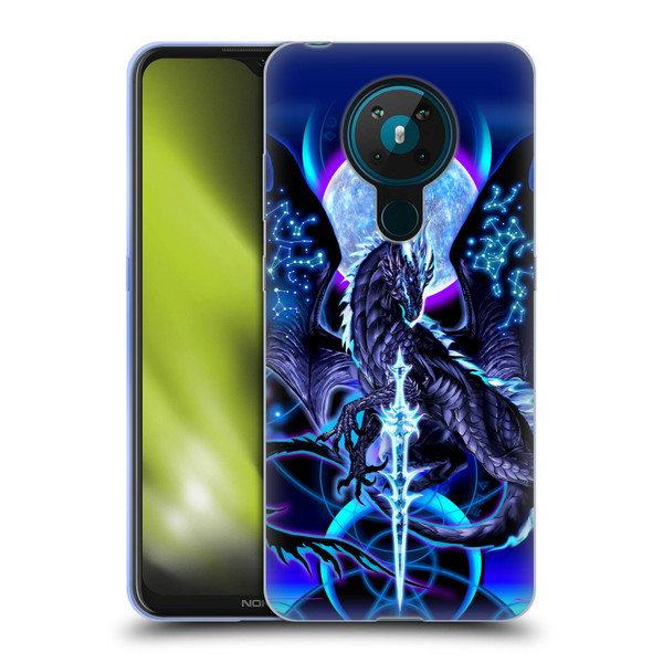 Ruth Thompson Dragons with Swords Night Blade & Constellations Soft Gel Case for Nokia 5.3