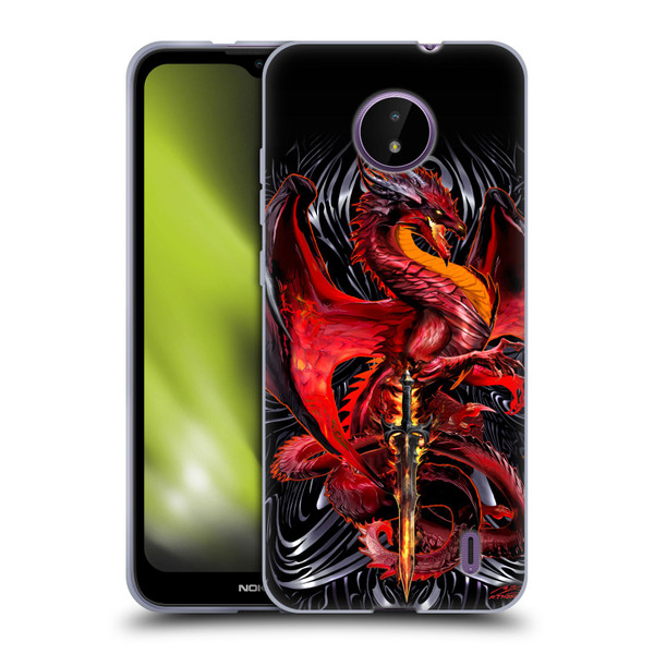 Ruth Thompson Dragons with Swords Wrath Blade Soft Gel Case for Nokia C10 / C20