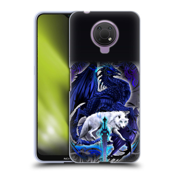 Ruth Thompson Dragons with Swords Alpha Blade & Fantasy Wolf Soft Gel Case for Nokia G10