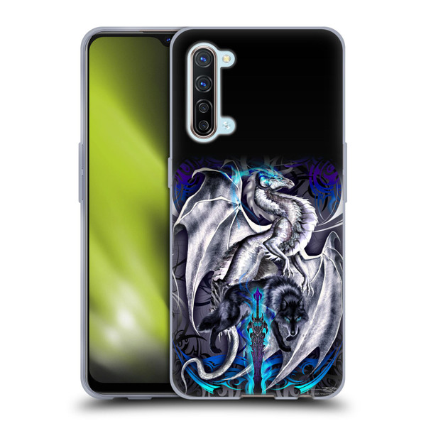 Ruth Thompson Dragons with Swords Blade & Fantasy Wolf Soft Gel Case for OPPO Find X2 Lite 5G