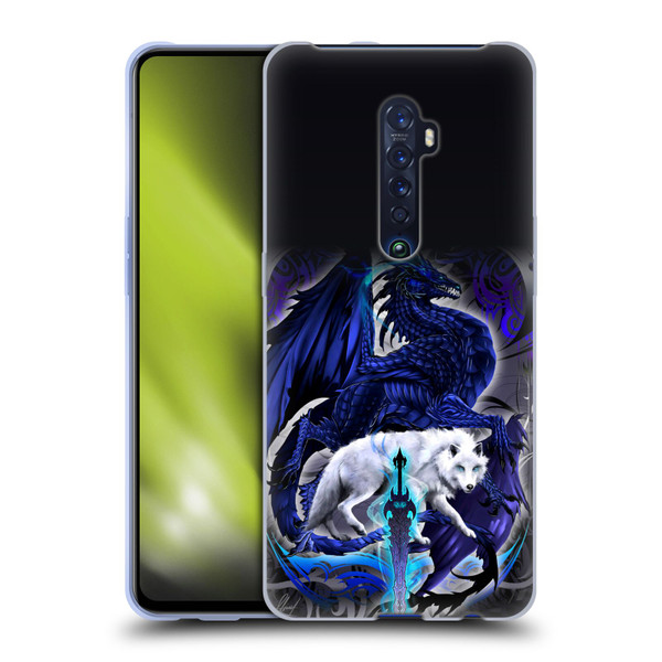 Ruth Thompson Dragons with Swords Alpha Blade & Fantasy Wolf Soft Gel Case for OPPO Reno 2