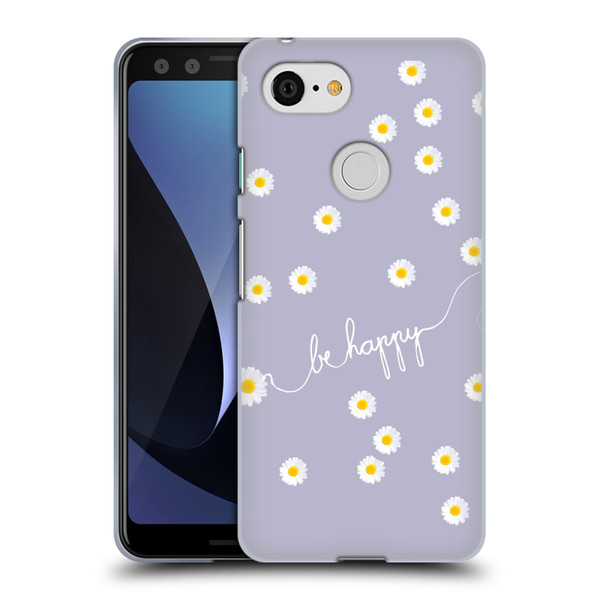 Monika Strigel Happy Daisy Lavender Soft Gel Case for Google Pixel 3