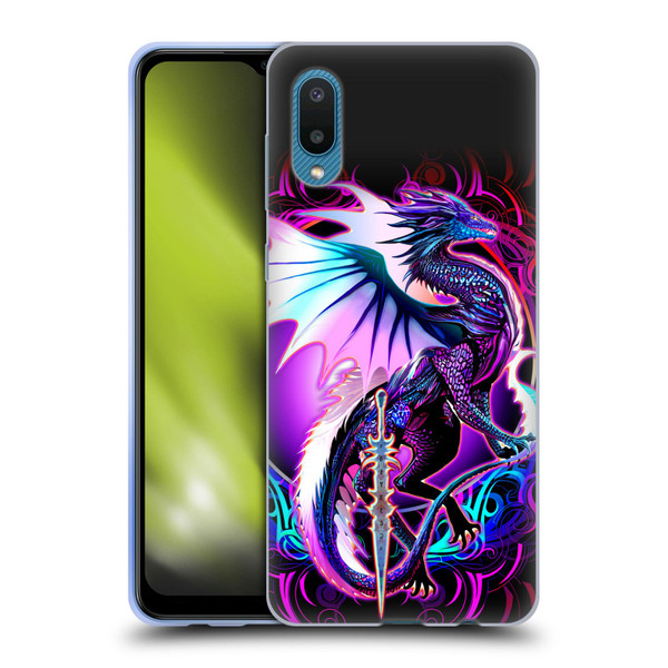 Ruth Thompson Dragons with Swords Ebon Blade Fantasy Soft Gel Case for Samsung Galaxy A02/M02 (2021)