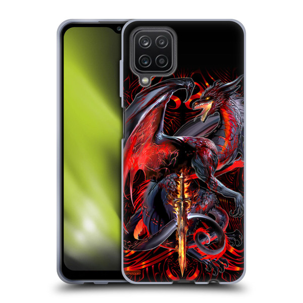 Ruth Thompson Dragons with Swords Widow Blade Soft Gel Case for Samsung Galaxy A12 (2020)