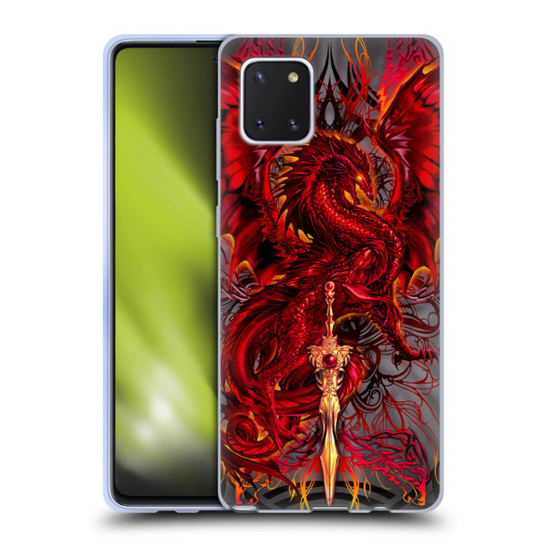 Ruth Thompson Dragons with Swords Blood Blade Fantasy Soft Gel Case for Samsung Galaxy Note10 Lite