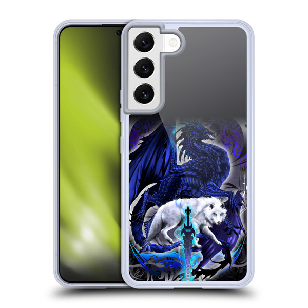 Ruth Thompson Dragons with Swords Alpha Blade & Fantasy Wolf Soft Gel Case for Samsung Galaxy S22 5G