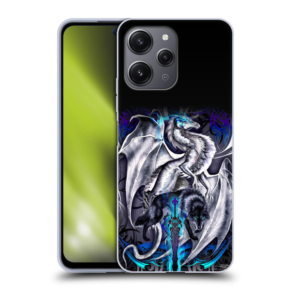 Ruth Thompson Dragons with Swords Blade & Fantasy Wolf Soft Gel Case for Xiaomi Redmi 12