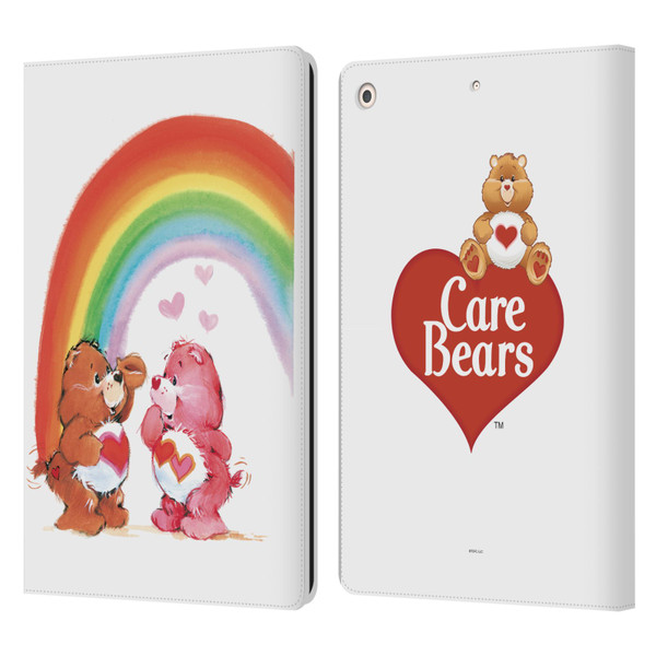 Care Bears Classic Rainbow Leather Book Wallet Case Cover For Apple iPad 10.2 2019/2020/2021