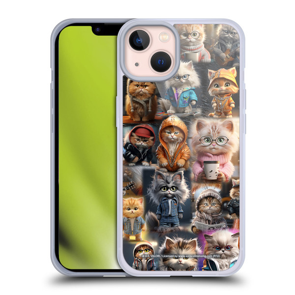D.S. Valori Kitty And Puppy Kitty Kingdom Soft Gel Case for Apple iPhone 13