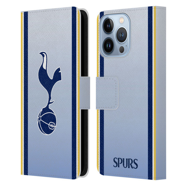 Tottenham Hotspur F.C. 2024/25 Badge Kit Away Leather Book Wallet Case Cover For Apple iPhone 13 Pro