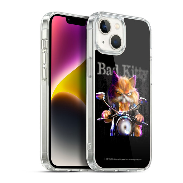 D.S. Valori Kitty And Puppy Bad Kitty Soft Gel Case for Apple iPhone 14