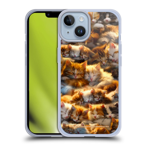 D.S. Valori Kitty And Puppy Kitty Dreams Soft Gel Case for Apple iPhone 14