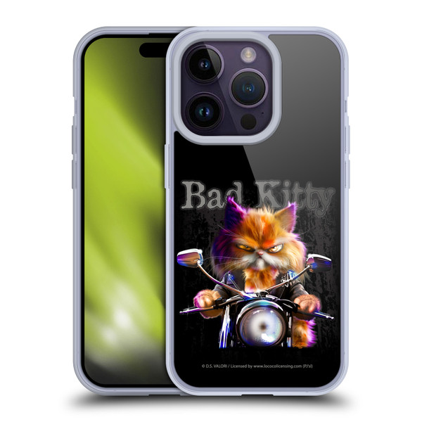 D.S. Valori Kitty And Puppy Bad Kitty Soft Gel Case for Apple iPhone 14 Pro